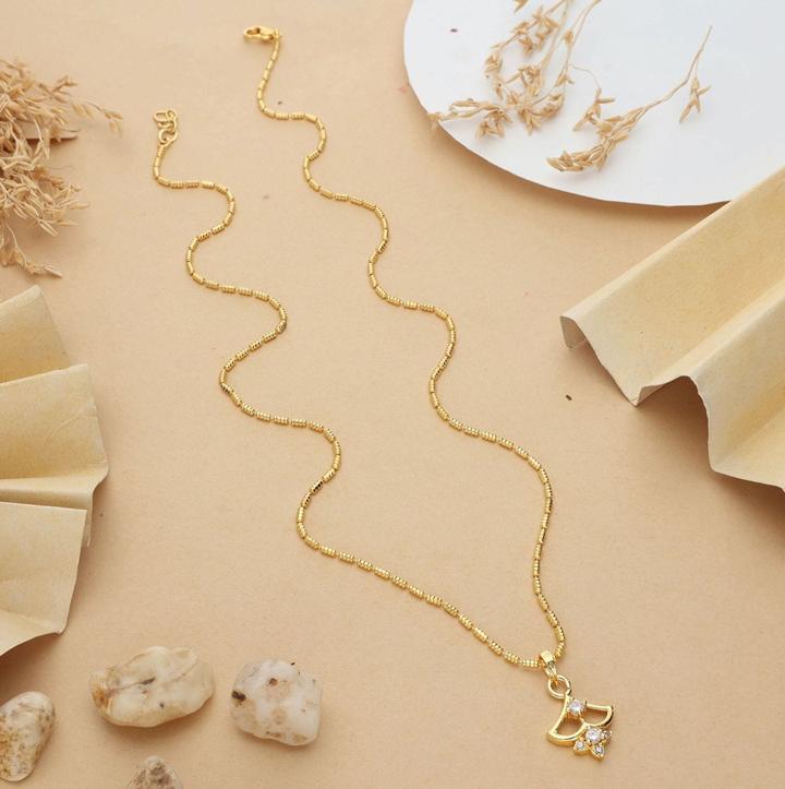 micro gold polish chain pendant 667 Cheap artifical jwellery in Ahmedabad